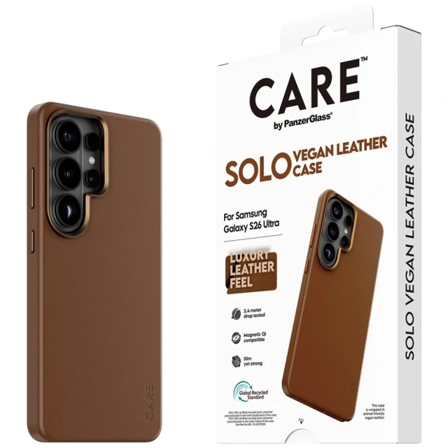 Чохол PanzerGlass Solo Qi для Samsung Galaxy S26 Ultra Brown (5715685037955)