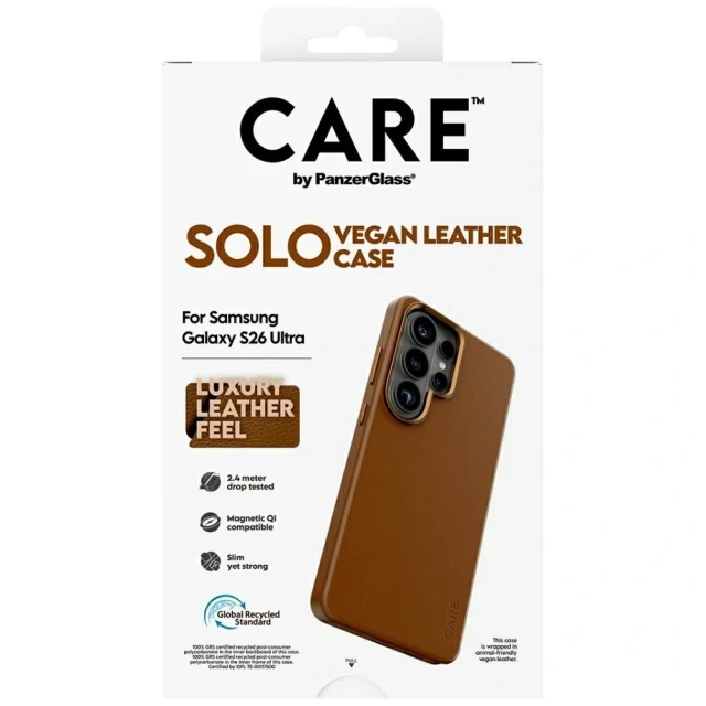Чохол PanzerGlass Solo Qi для Samsung Galaxy S26 Ultra Brown (5715685037955)