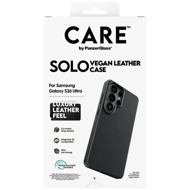 Чохол PanzerGlass Solo для Samsung Galaxy S26 Ultra Black Qi (5715685037962)