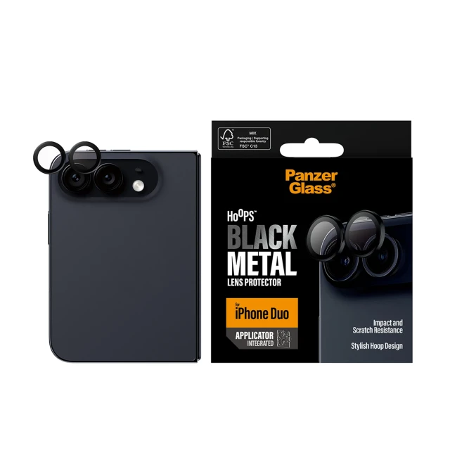 Захист камери PanzerGlass Hoops для Apple iPhone Duo Black (5715685044960)