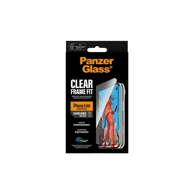 Защитное стекло PanzerGlass FrameFit для Apple iPhone Duo с EasyAligner (5715685054310)
