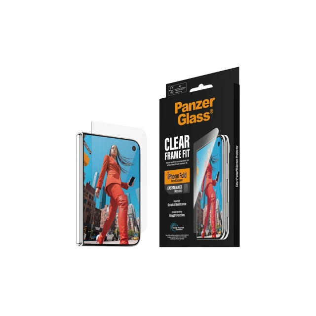 Защитное стекло PanzerGlass FrameFit для Apple iPhone Duo с EasyAligner (5715685054310)