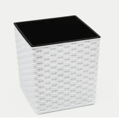 Вазон LAMELA JUKA 250x250 rattan White (5900119055951)