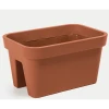 Вазон балконний LAMELA LOBELIA 450x290 Red (5900119316434)