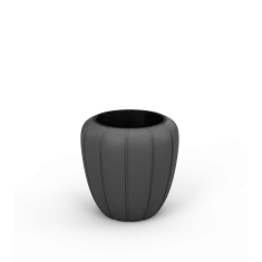 Вазон LAMELA GAJA 400 низький Anthracite (5900119828951)