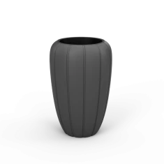 Вазон LAMELA GAJA 400 середній Anthracite (5900119828968)