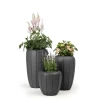 Вазон LAMELA GAJA 400 середній Anthracite (5900119828968)