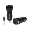 Автомобільний зарядний пристрій Beline CC10 Dual Charger USB 2.1A with USB Type-C Cable 1m Black (5900168331211)