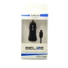 Автомобільний зарядний пристрій Beline CC10 Dual Charger USB 2.1A with USB Type-C Cable 1m Black (5900168331211)