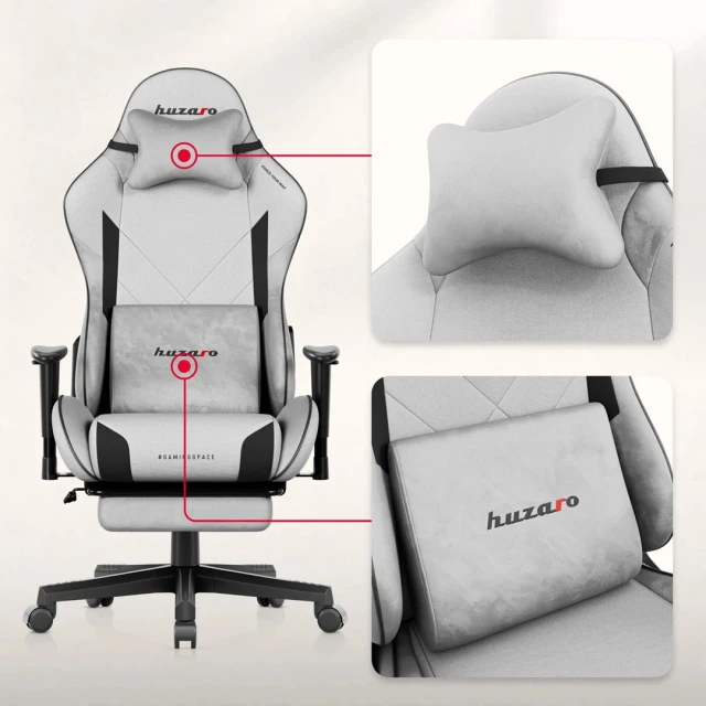 Ігрове крісло Huzaro Force 5.7 Grey (5900415030188)