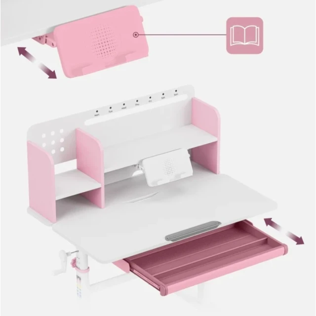 Стол письменный MARK ADLER Study 5.0 Pink (5900415031079)