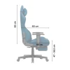 Ігрове крісло Huzaro Force 5.7 Blue (5900415031314)