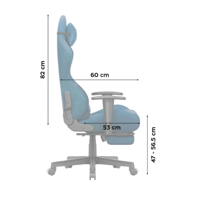 Ігрове крісло Huzaro Force 5.7 Blue (5900415031314)
