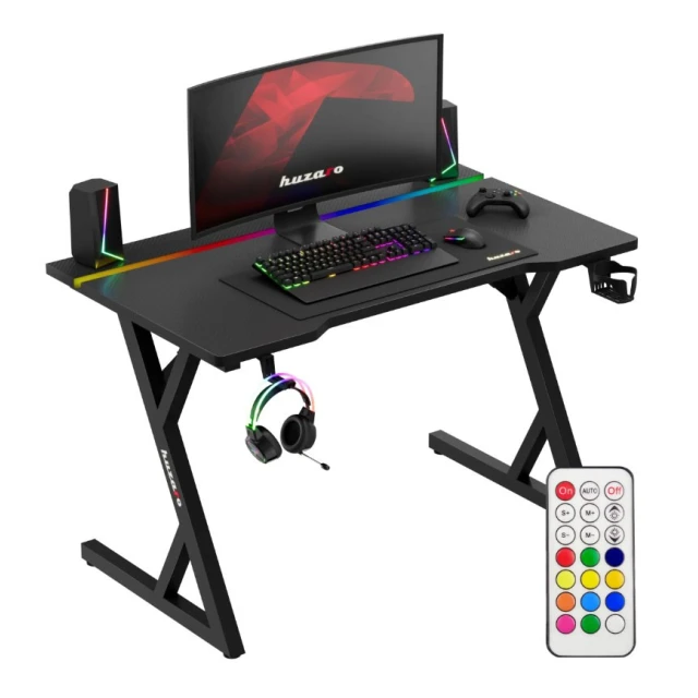 Ігровий стіл Huzaro Hero 2.4 RGB Black (5900415031703)