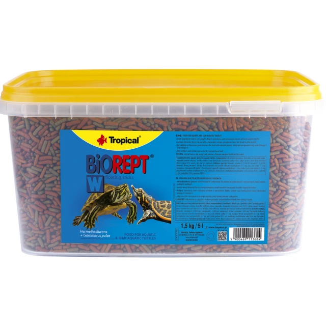 Корм для водних черепах Tropical Biorept W паличками 5000 мл (5900469113684)