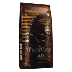 Сухой корм для собак средних и крупных пород Tropidog Super Premium Adult Medium & Large Breed с ягненком и рисом 15 кг (5900469560587)