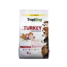 Сухой корм для собак Tropidog малых пород Premium Adult Small Breeds с индейкой и рисом 8 кг (5900469570470)
