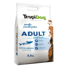 Сухий корм для собак дрібних порід Tropical Tropidog Adult Small з лососем і рисом 2,5 кг (5900469571255)