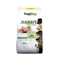 Сухой корм для собак средних и крупных пород Tropidog Premium Adult Medium & Large Breeds с кроликом и рисом 12 кг (5900469571774)