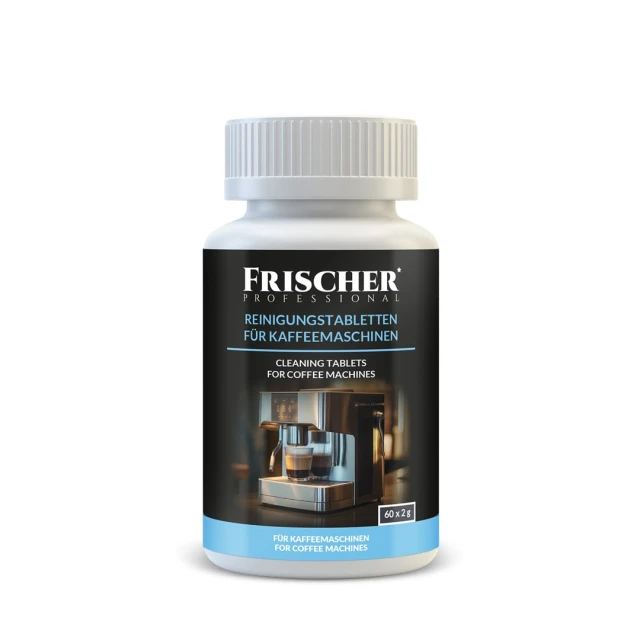 Таблетки для чищення кавомашин Frischer 60 шт Ø 16 мм (5900488914774)