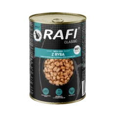 Вологий корм для котів DOLINA NOTECI Rafi Cat шматочки м'яса та риби 415 г (5900718311885)