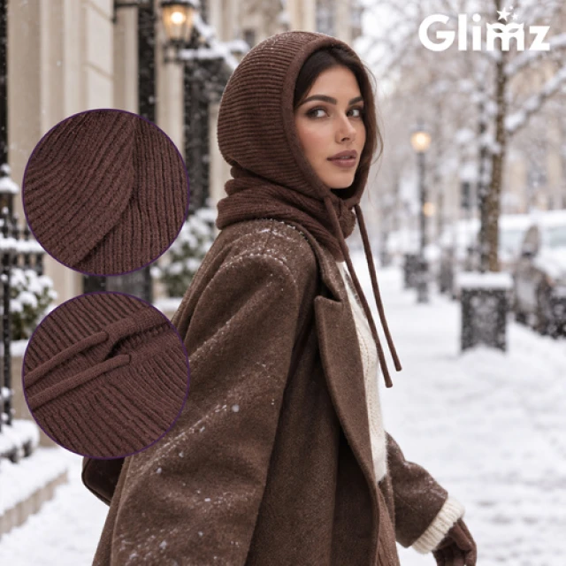 Шапка-капюшон зимова Glimz Brown (5900779910072)