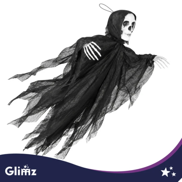 Декорація Скелет підвісний Glimz 75 см Black (5900779910133)