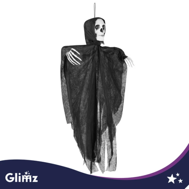 Декорація Скелет підвісний Glimz 75 см Black (5900779910133)