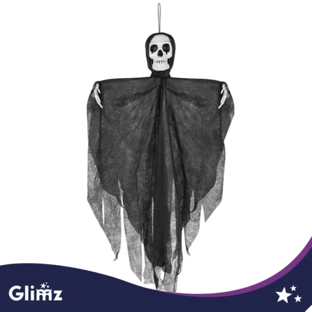 Декорація Скелет підвісний Glimz 75 см Black (5900779910133)