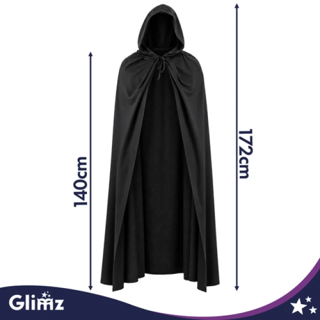 Плащ з капюшоном Glimz Black (5900779910218)