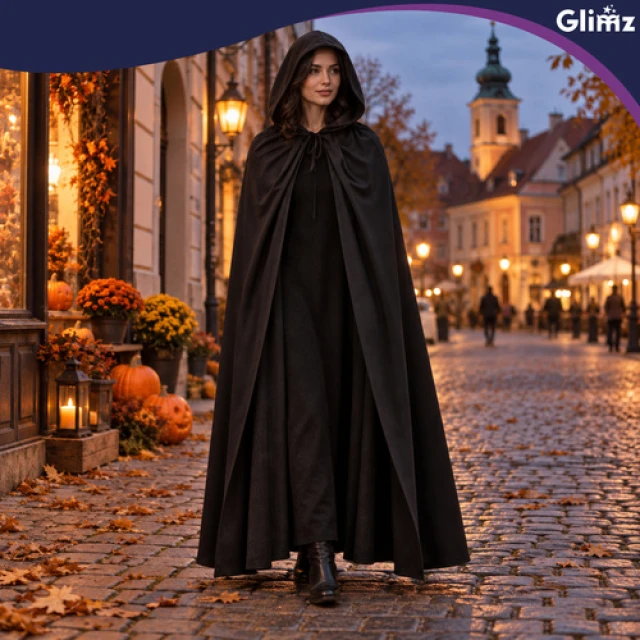 Плащ з капюшоном Glimz Black (5900779910218)