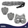 Костюм кота/лиси Glimz 4 елементи Grey (5900779910225)