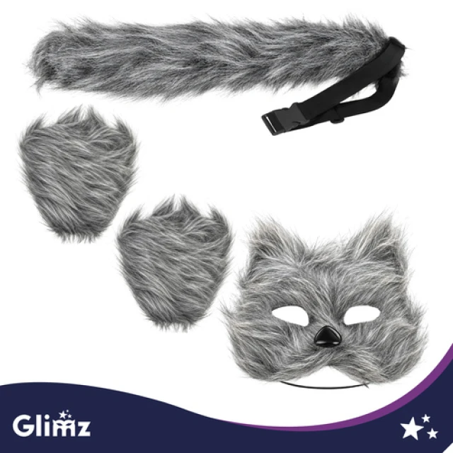 Костюм кота/лиси Glimz 4 елементи Grey (5900779910225)