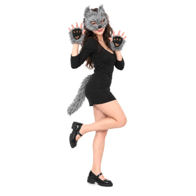 Костюм кота/лиси Glimz 4 елементи Grey (5900779910225)
