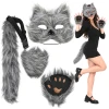 Костюм кота/лиси Glimz 4 елементи Grey (5900779910225)