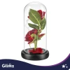 Троянда світлодіодна у скляній вазі Glimz 22 см Red (5900779910232)