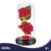 Троянда світлодіодна у скляній вазі Glimz 22 см Red (5900779910232)