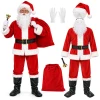 Костюм Санта-Клауса Glimz 13 елементів з бородою та мішком (5900779910287)