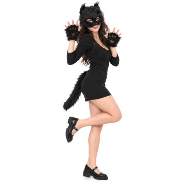 Костюм кота/лисы Glimz 4 элемента Black (5900779910294)