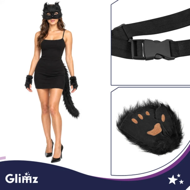 Костюм кота/лисы Glimz 4 элемента Black (5900779910294)