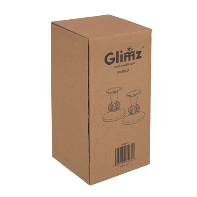 Подсвечник настольный Glimz 8 см 2 шт Silver (5900779910317)