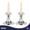 Подсвечник настольный Glimz 8 см 2 шт Silver (5900779910317)