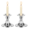 Подсвечник настольный Glimz 8 см 2 шт Silver (5900779910317)