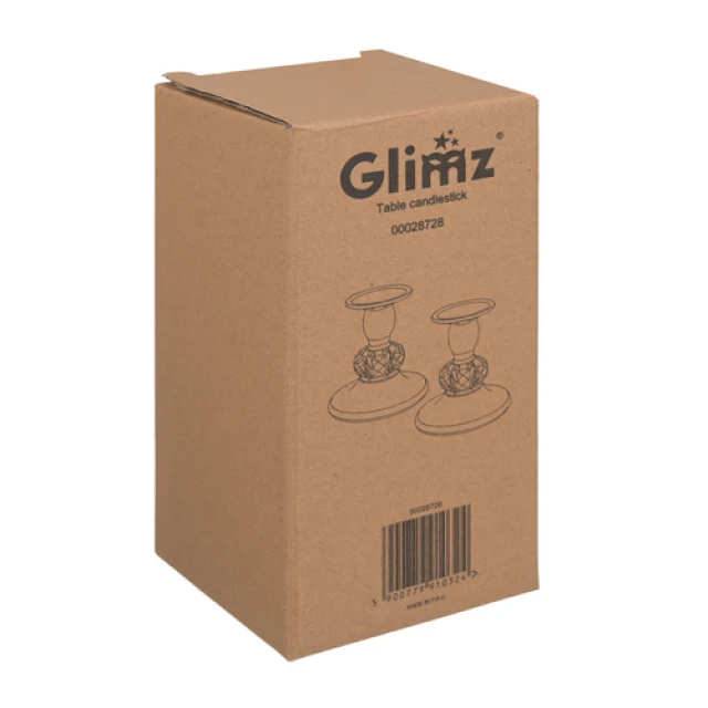 Підсвічник настільний Glimz 8 см 2 шт Gold (5900779910324)