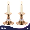 Підсвічник настільний Glimz 8 см 2 шт Gold (5900779910324)