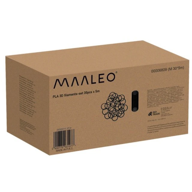 Філаменти Maaleo PLA для 3D-ручки 30 шт x 5 м (5900779931077)