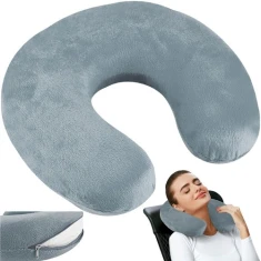 Подушка дорожня Trizand P7973 з пам'яттю форми Gray (5900779933026)