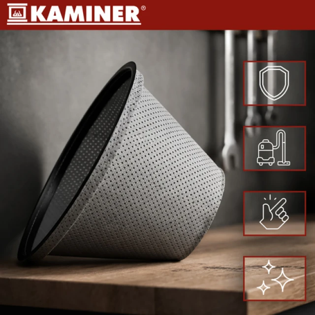 Фільтр тканинний для пилососа для попелу Kaminer 15 л (5900779934764)