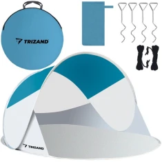 Пляжна намет Trizand 220x120x90 см Turquoise-Gray (5900779936317)