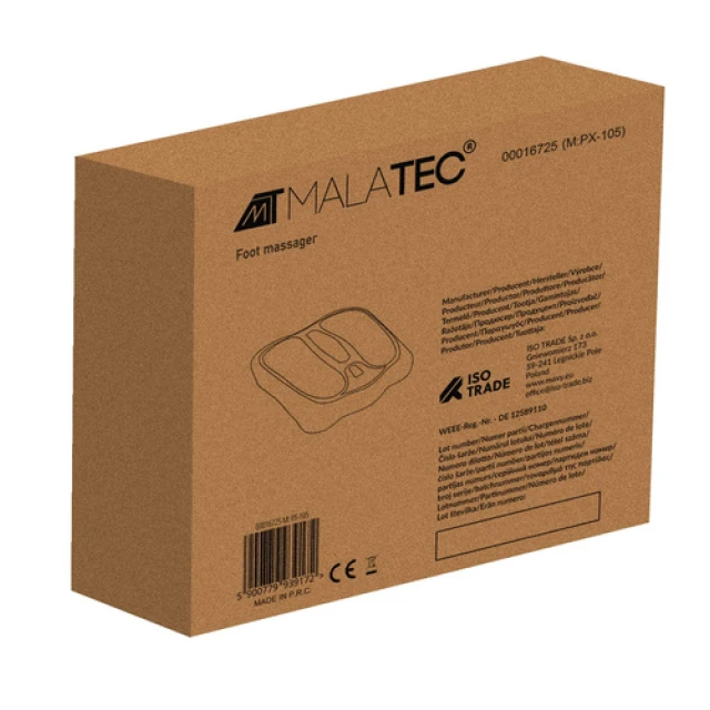 Массажер для ног Malatec с подогревом Шиацу (5900779939172)